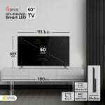 تلویزیون ال ای دی هوشمند جی پلاس مدل GTV-50RU762S