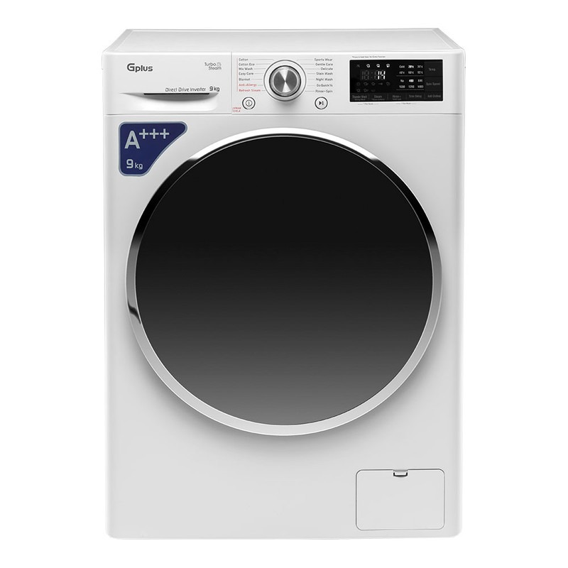 ماشین لباسشویی 9 کیلویی جی پلاس مدل GWM-L909SW